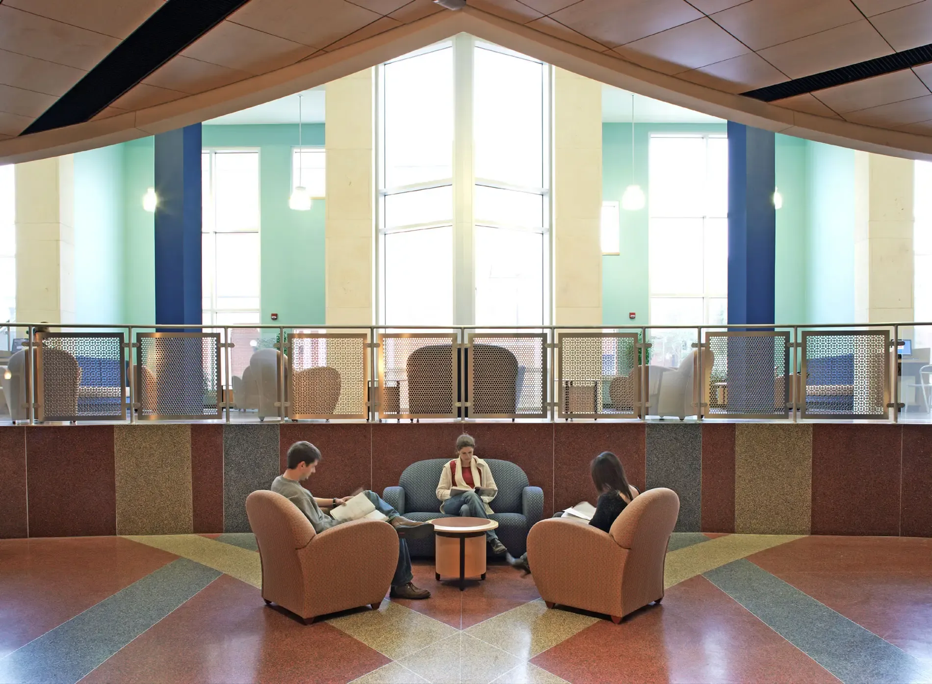 Russell Library & Information Technology Center: library interior