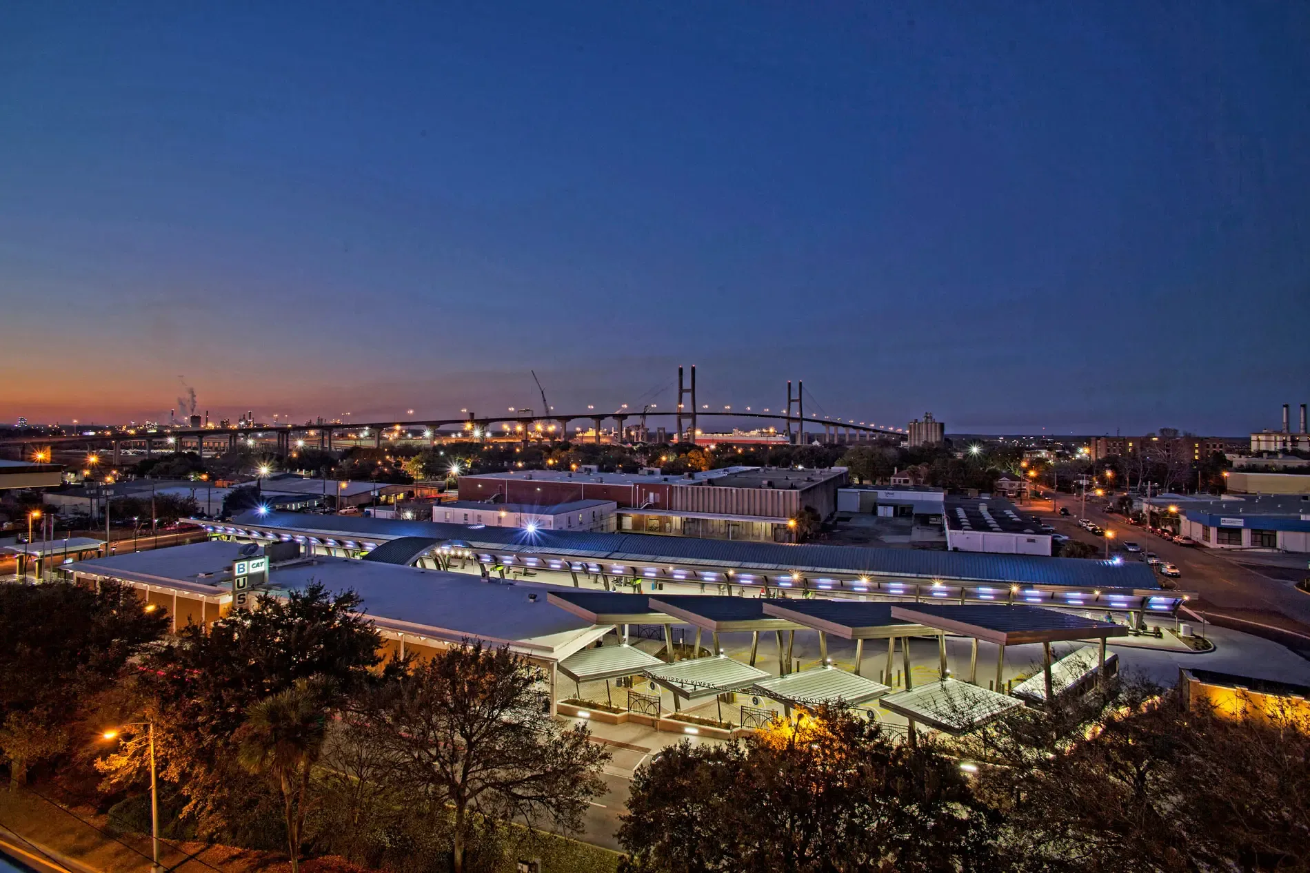 Joe Murray Rivers, Jr. Intermodal Transit Center: exterior