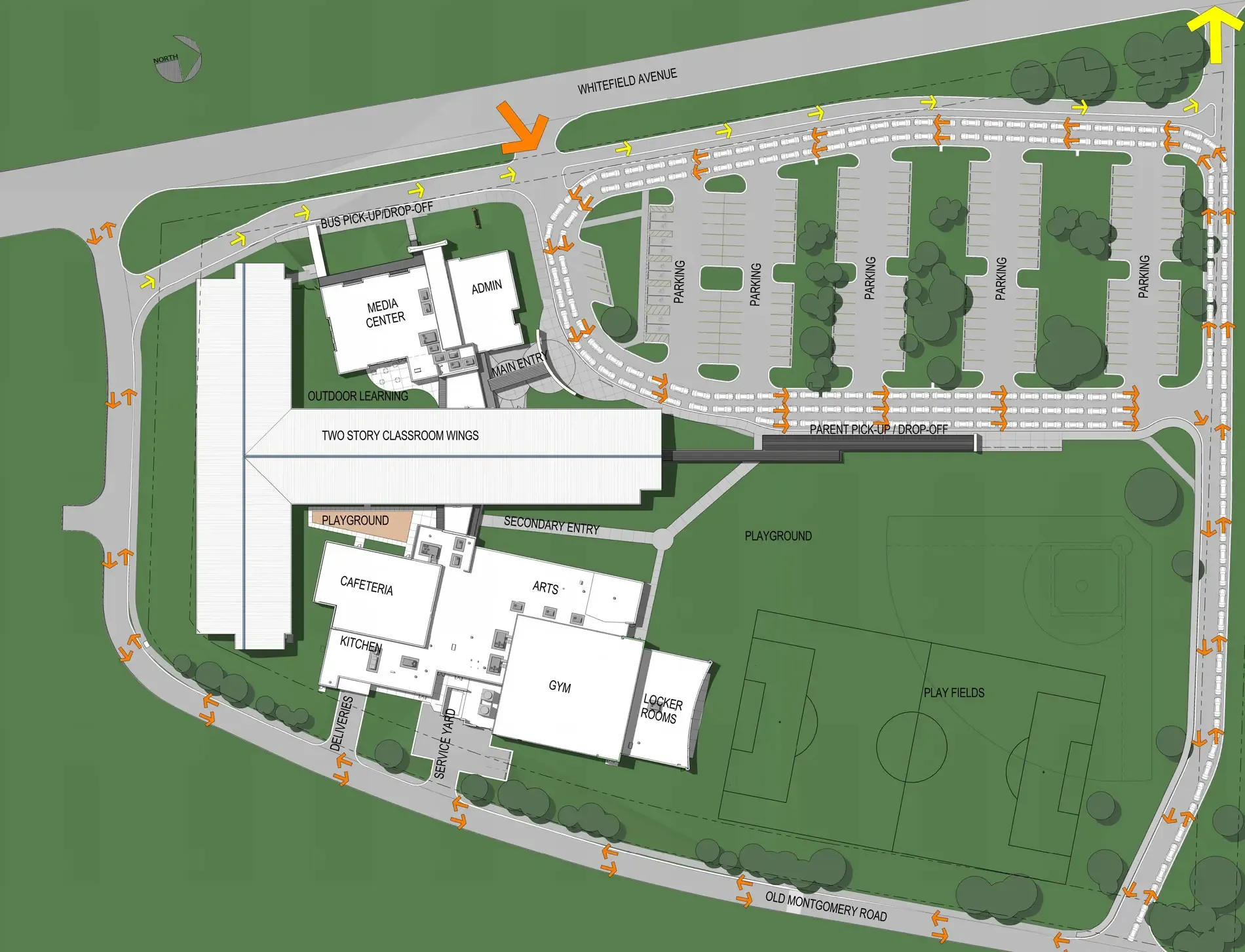 Hesse K-8 School: site plan